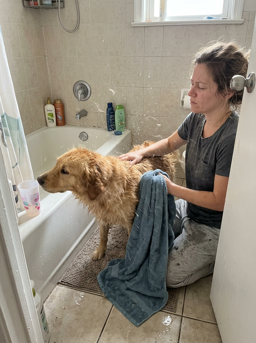 Bolsa de secado para perros, sin pelos volando